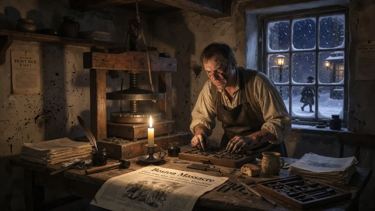 1770 Boston Colonial Print Shop