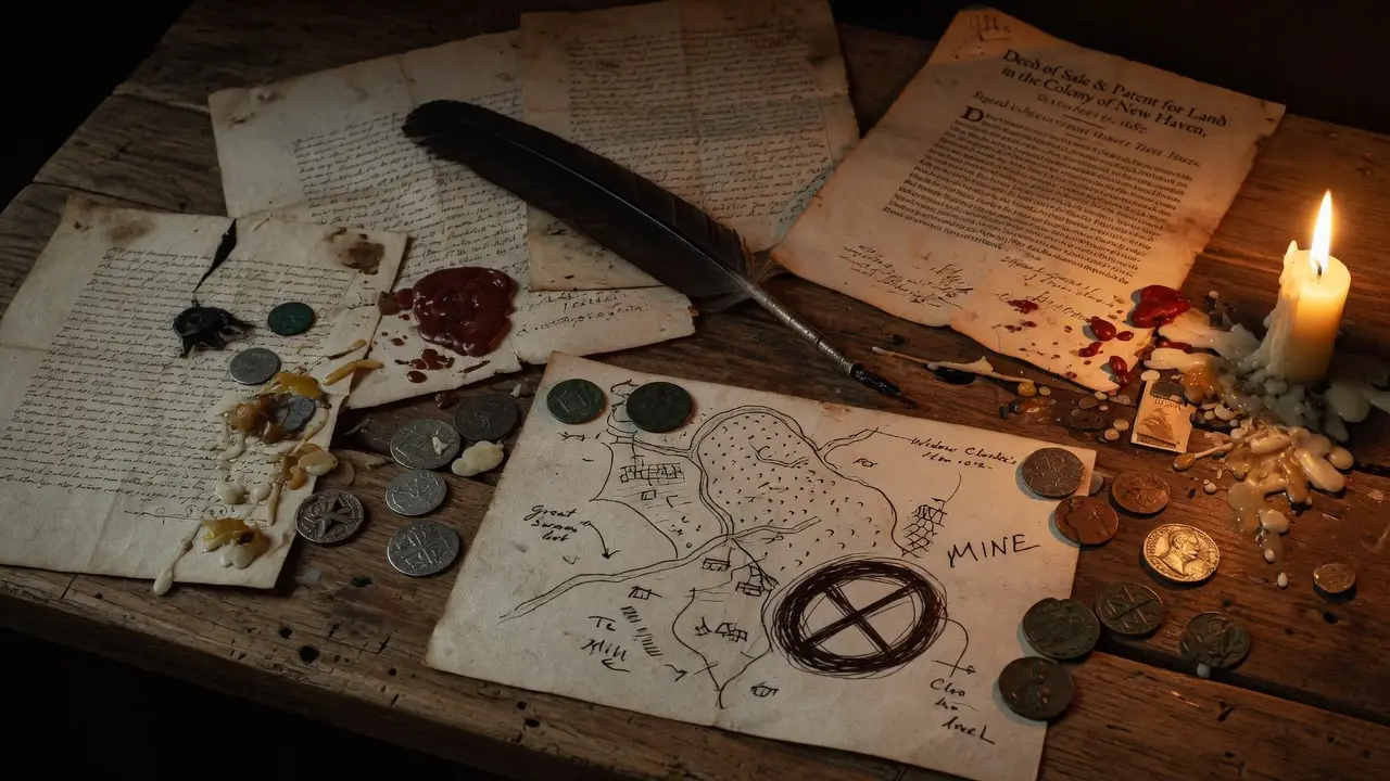 17th Century Land Deed Documents S