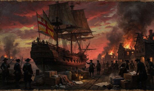 17th century ship from the East India Company