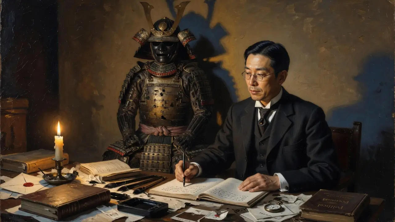 19th Century Japanese Intellectual In A Western Three Piece Suit