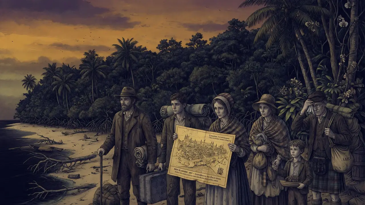 A group of Scottish settlers A group of Scottish settlers