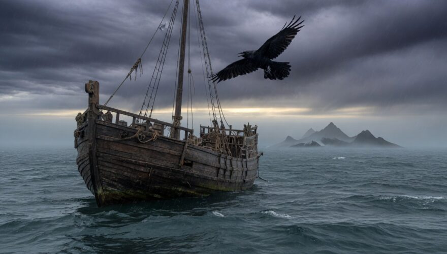 A lone big wooden vessel adrift Why Every Major Religion Has a Flood Myth