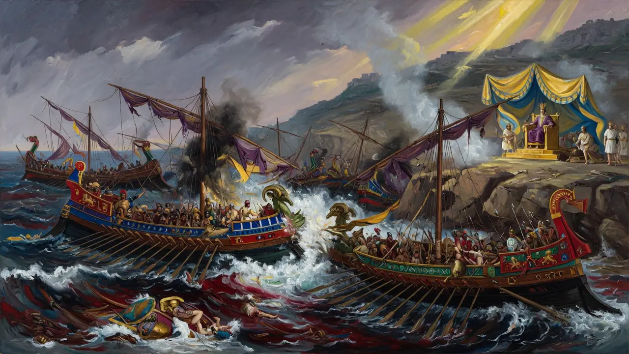 Battle Of Salamis Ancient Greek And Persian