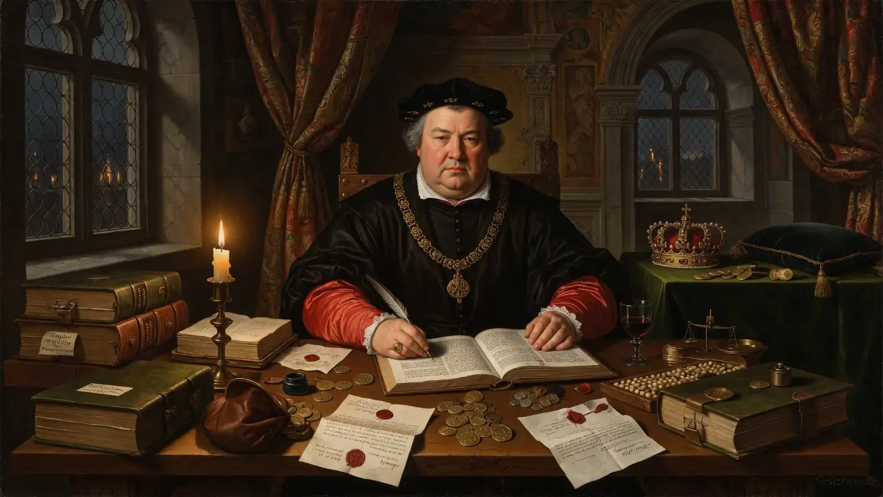 German Banker In 15th Century Merchant Attire