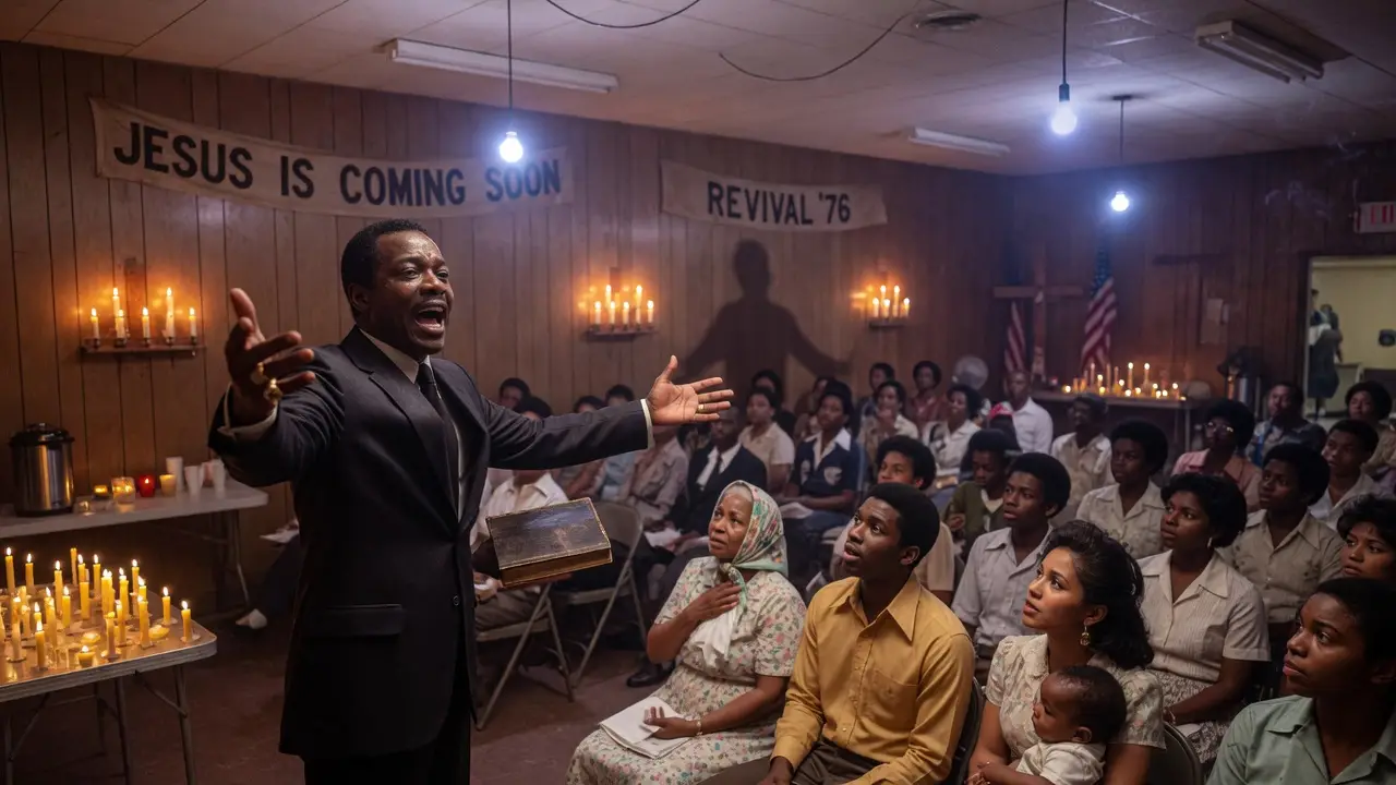 Interior Of A 1970s Church Meeting Hall