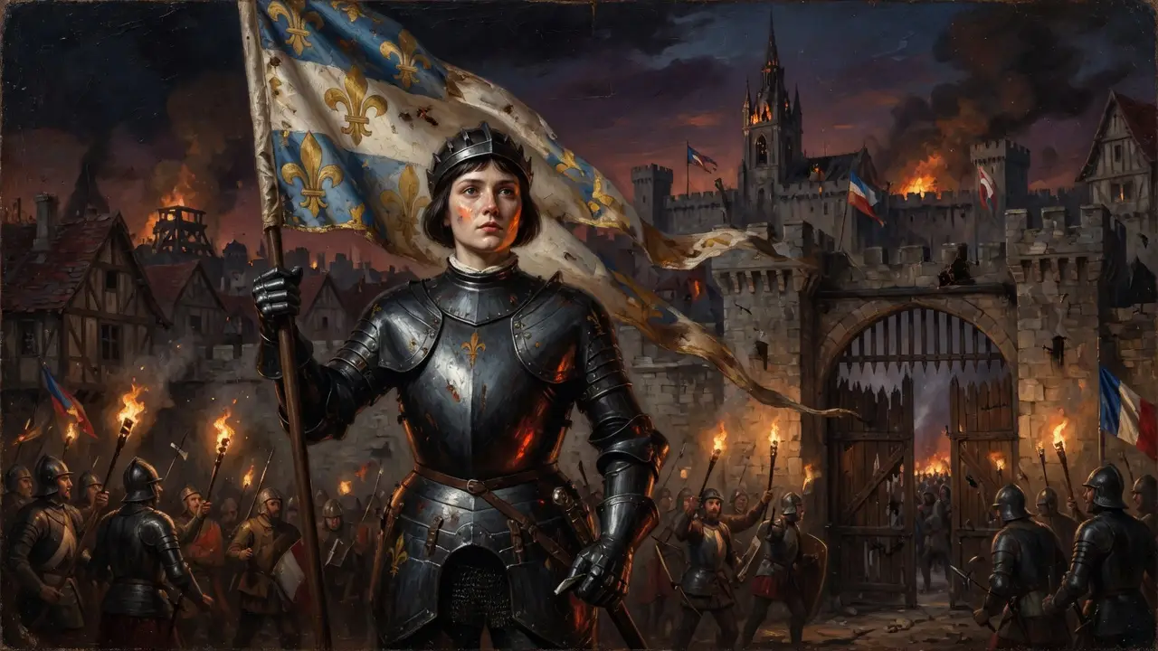 Joan of Arc in full plate armor 1429 Joan of Arc in full plate armor 1429