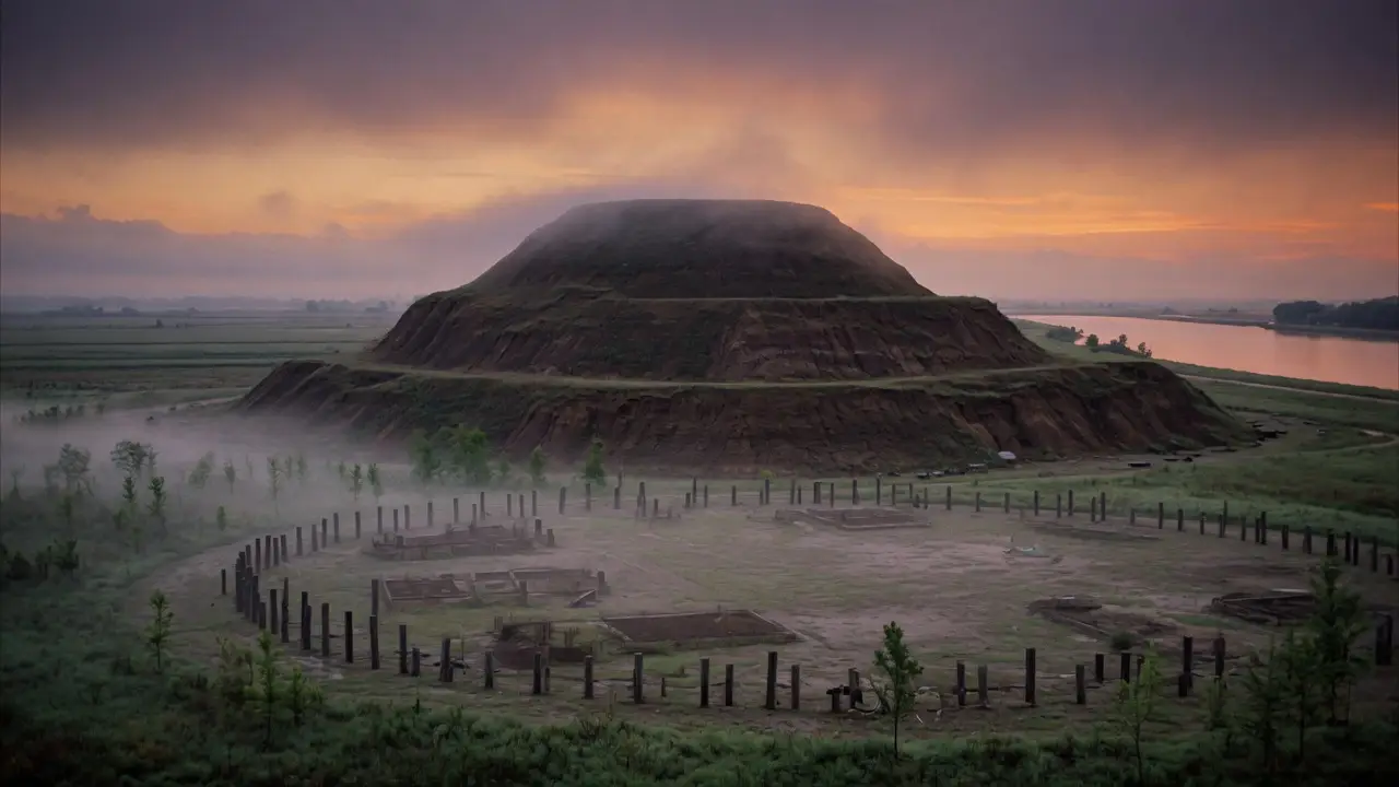 Monks Mound At Cahokia