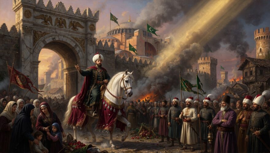 Sultan Mehmed II on horseback entering Constantinople 1453 The Ottoman Empire: The Most Tolerant Superpower in History