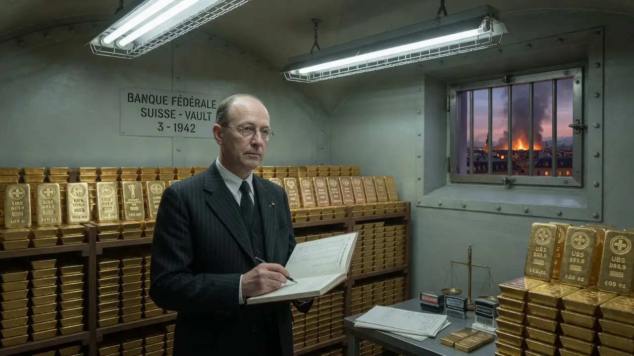 Swiss Bank Vault Circa 1942