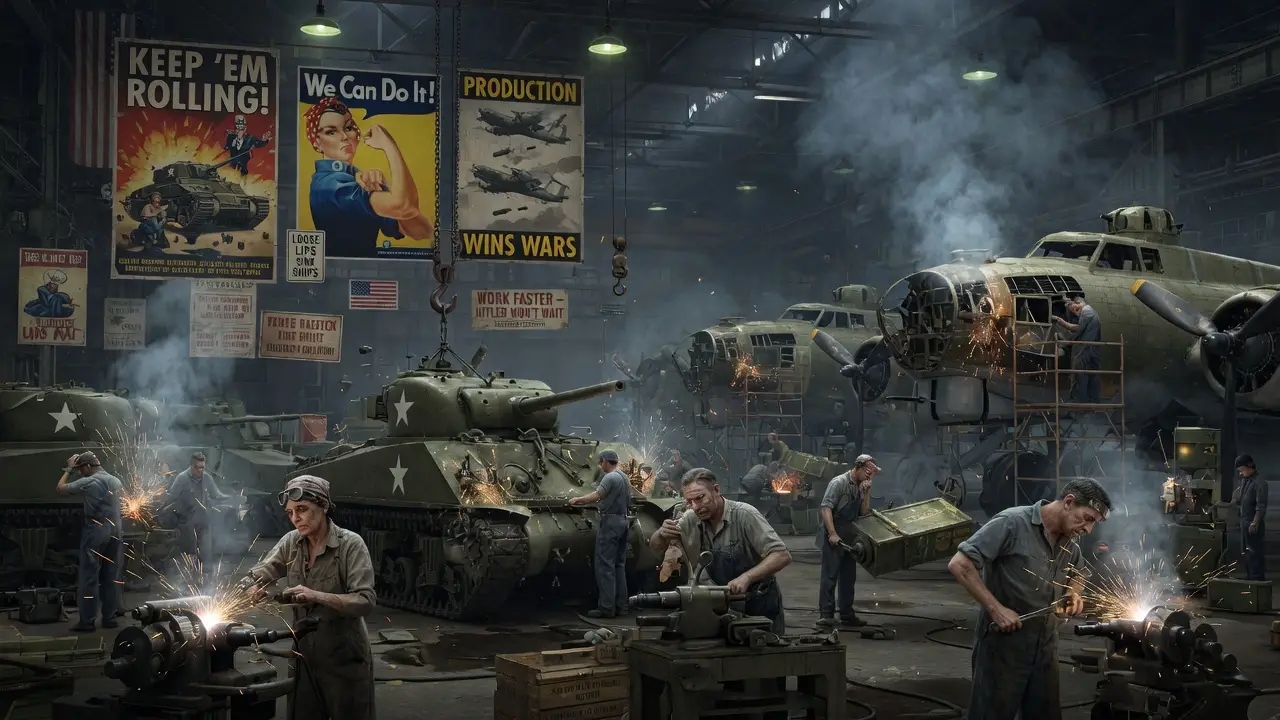 World War II industrial war machine