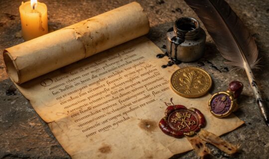 ancient medieval church financial document