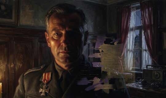 decorated man in wartime European interior decorated man in wartime European interior