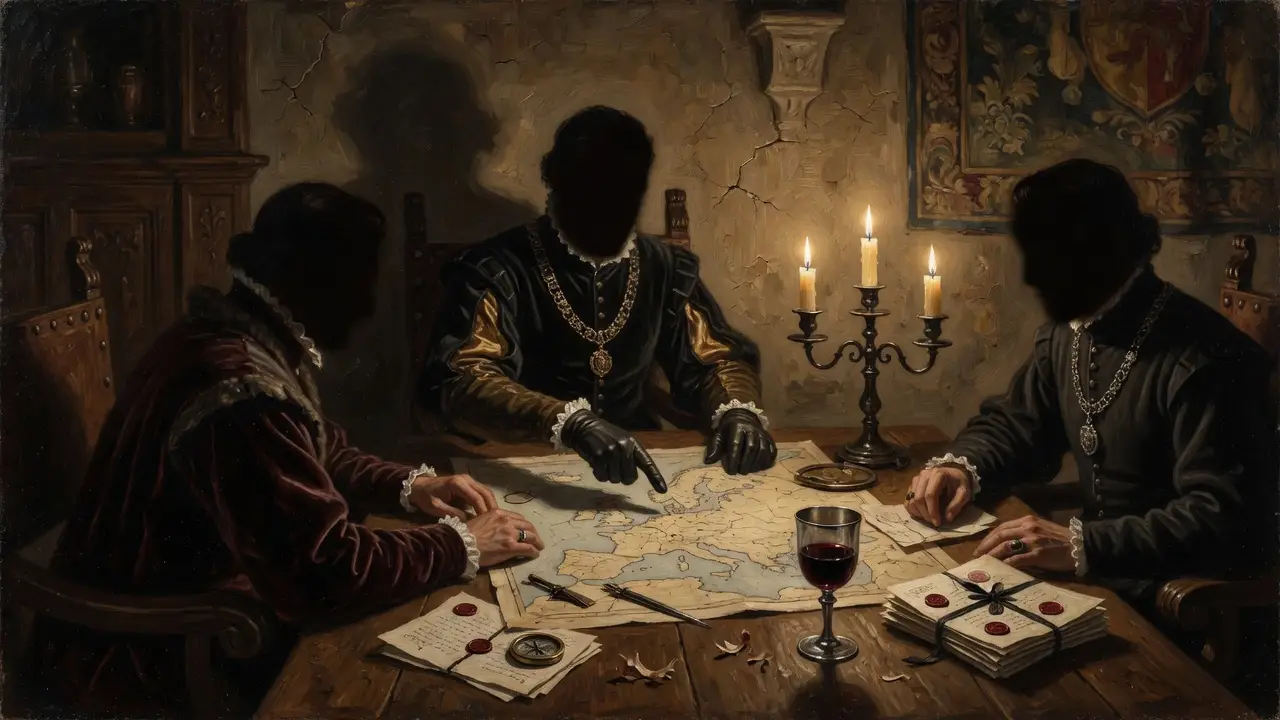 Interior Of A Candlelit Renaissance Era Private Chamber