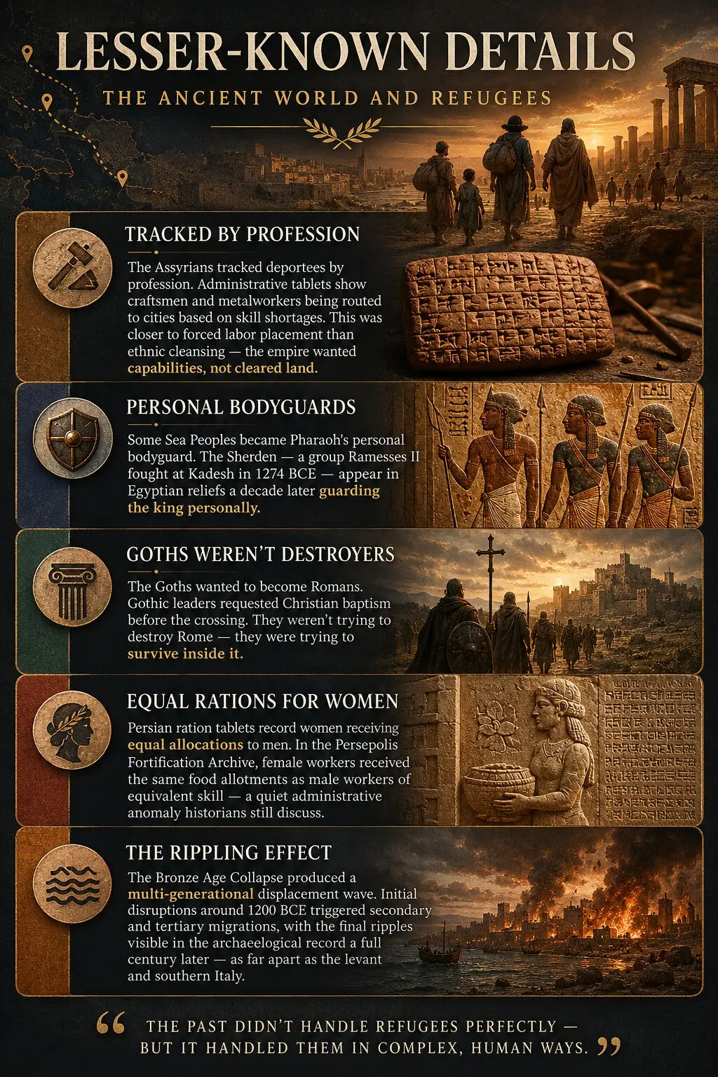lesser known details ancient refugees