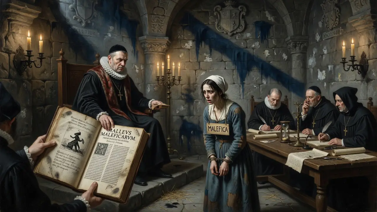 Magistrate In Courtroom 16th Century Europe