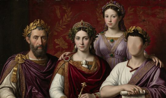 portrait of a Roman imperial family group
