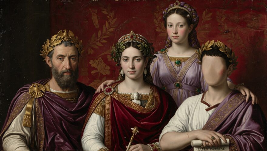 portrait of a Roman imperial family group The Historical Figures Written Out by Their Successors