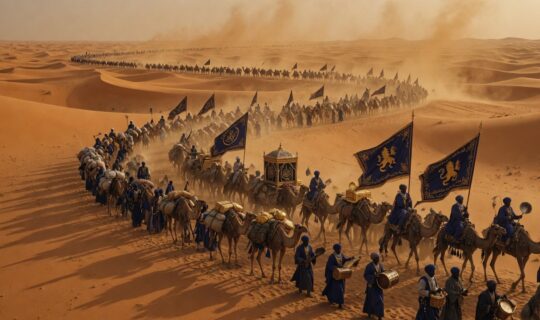 royal pilgrimage crossing Sahara