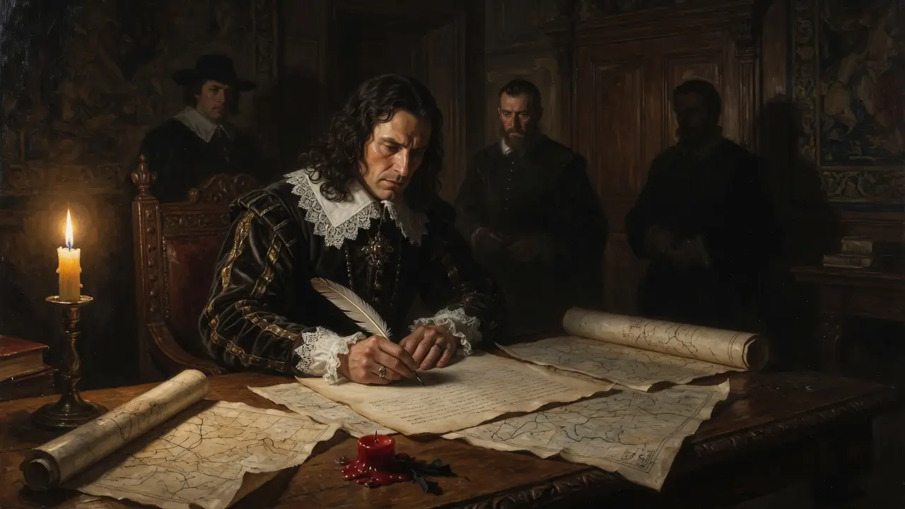 17th century English nobleman writting