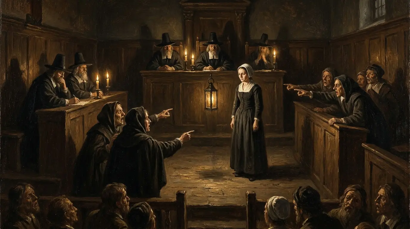 17th-century Puritan courtroom