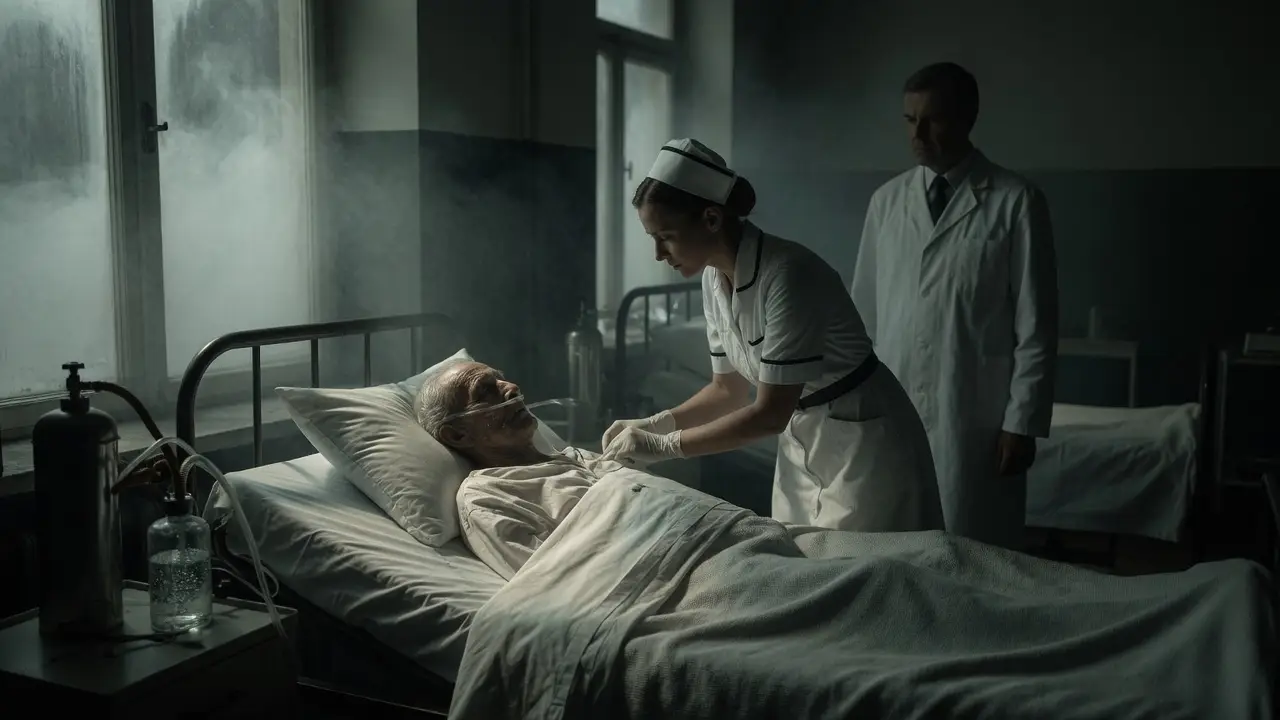 1950s hospital ward elder patient