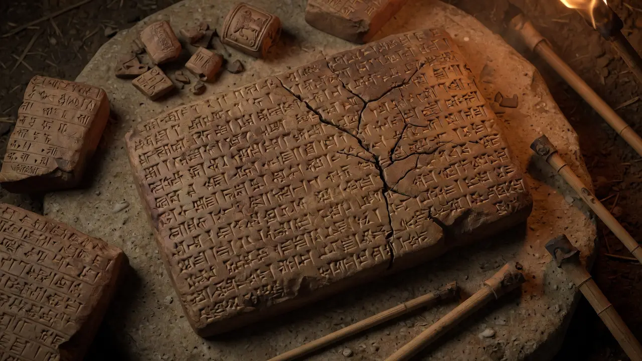 Ancient Mesopotamian clay tablet Ancient Mesopotamian clay tablet