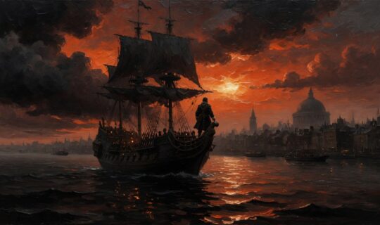 Captain Kidd 17th century English harbor
