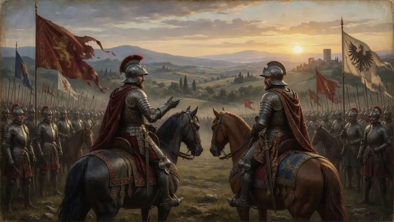 Renaissance battlefield 15th century Tuscany