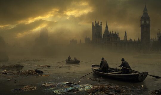 River Thames 1858 during the great stink