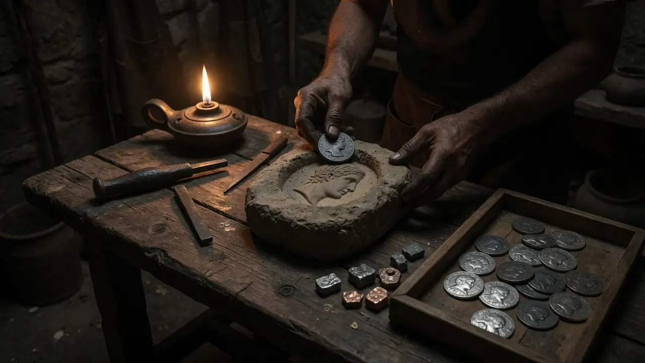 ancient counterfeit workshop interior ancient counterfeit workshop interior