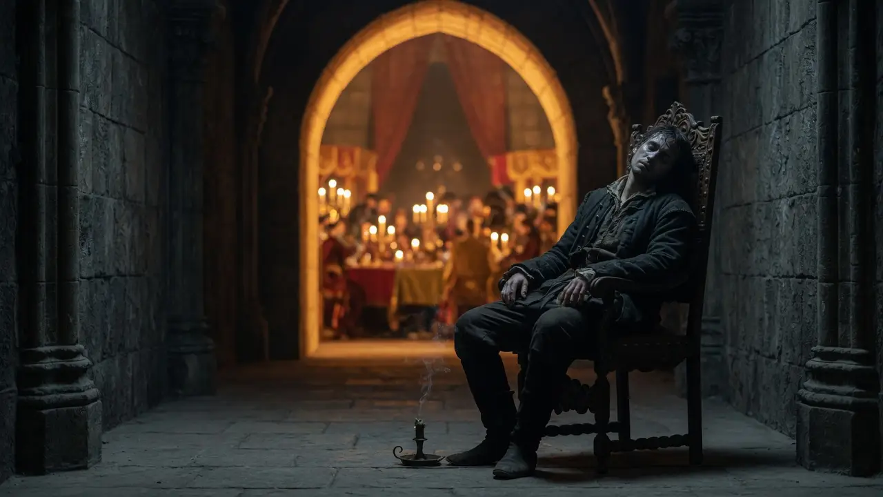 lone servant inert wooden chair