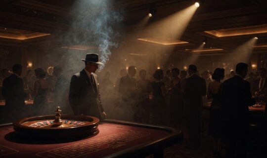 luxury hotel casino floor 1940s
