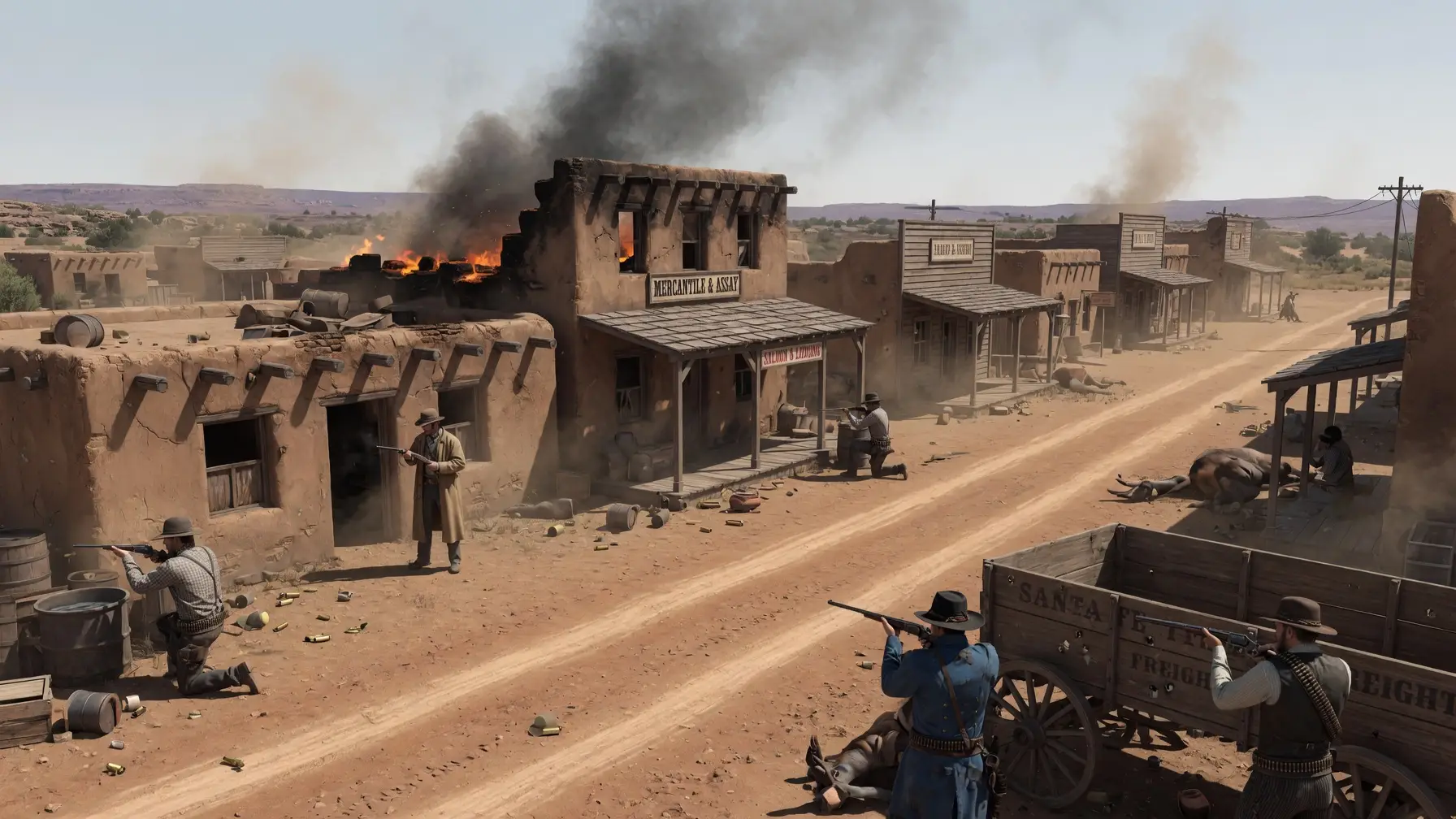 outlaws shootings in the street billy the kid