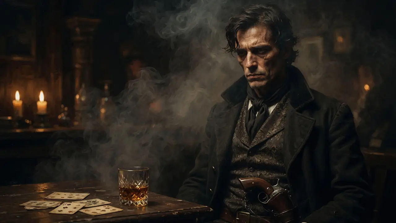 sharply dressed gambler in 1800s sharply dressed gambler in 1800s