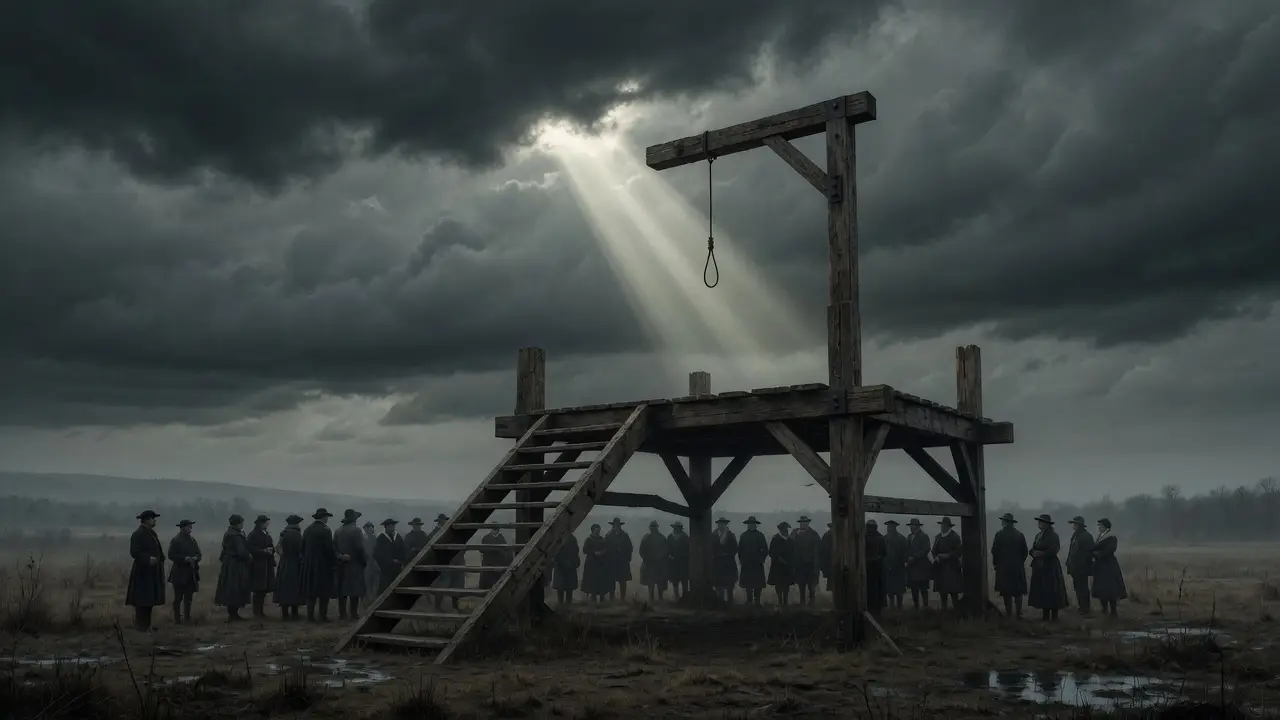 18th century England wooden execution structure 18th century England wooden execution structure